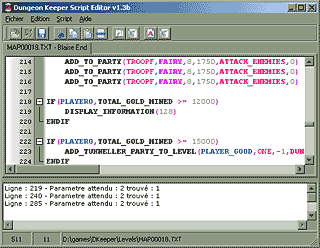 DKTools Script editor screenshot